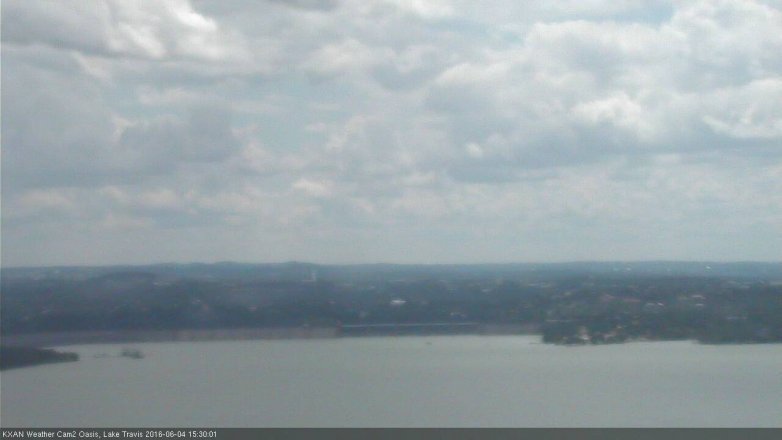 Lake Travis webcam, June 4, 2016 2:45 PM CT