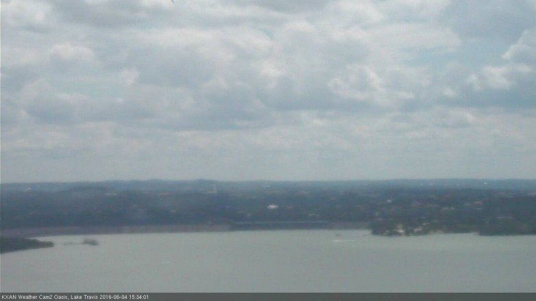 Lake Travis webcam, June 4, 2016 3:00 PM CT