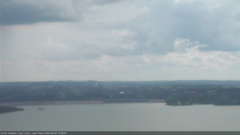 Lake Travis webcam, June 4, 2016 3:05 PM CT