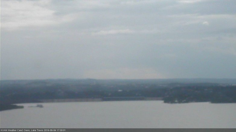 Lake Travis webcam, June 4, 2016 4:40 PM CT