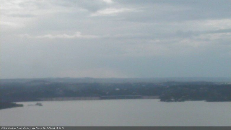 Lake Travis webcam, June 4, 2016 5:00 PM CT