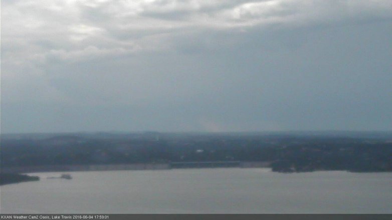 Lake Travis webcam, June 4, 2016 5:15 PM CT