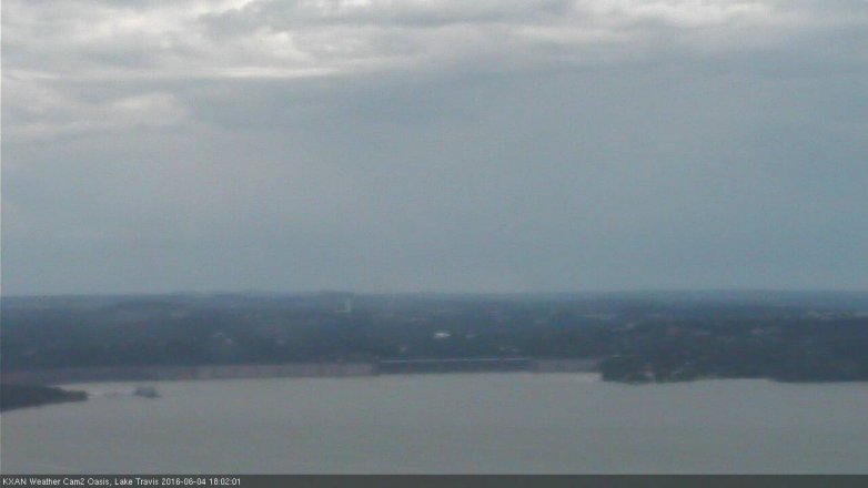 Lake Travis webcam, June 4, 2016 5:25 PM CT