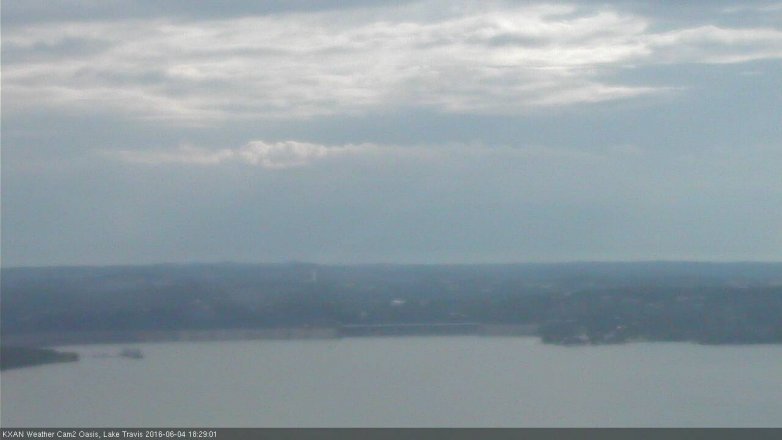 Lake Travis webcam, June 4, 2016 5:35 PM CT