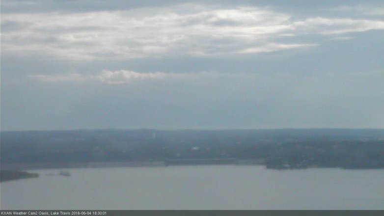 Lake Travis webcam, June 4, 2016 5:40 PM CT