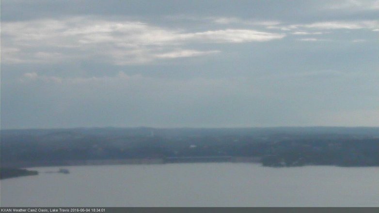Lake Travis webcam, June 4, 2016 6:00 PM CT