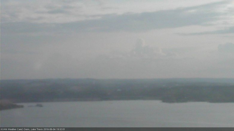 Lake Travis webcam, June 4, 2016 6:55 PM CT