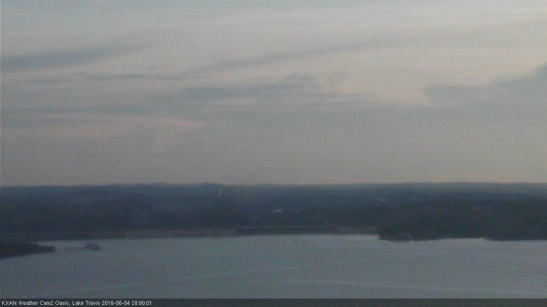 Lake Travis webcam, June 4, 2016 7:20 PM CT