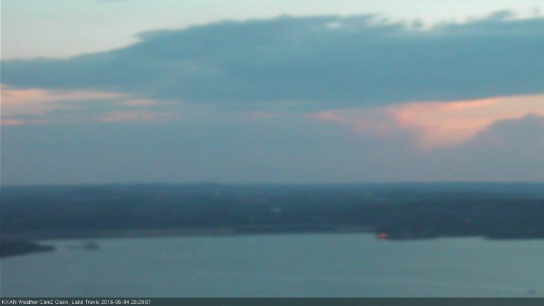 Lake Travis webcam, June 4, 2016 8:00 PM CT