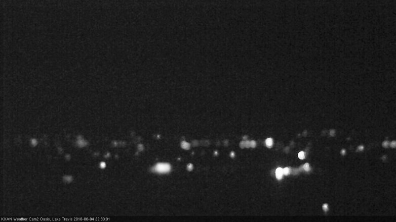 Lake Travis webcam, June 4, 2016 9:40 PM CT