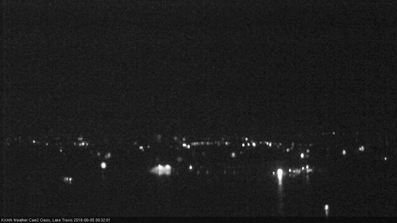 Lake Travis webcam, June 4, 2016 11:35 PM CT