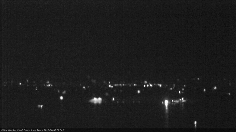 Lake Travis webcam, June 4, 2016 11:40 PM CT
