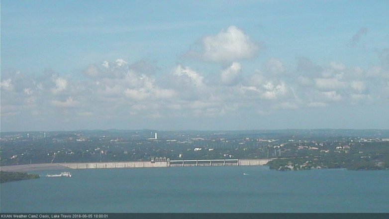 Lake Travis webcam, June 5, 2016 9:15 AM CT