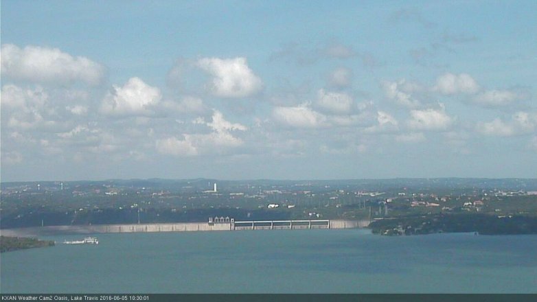 Lake Travis webcam, June 5, 2016 9:50 AM CT
