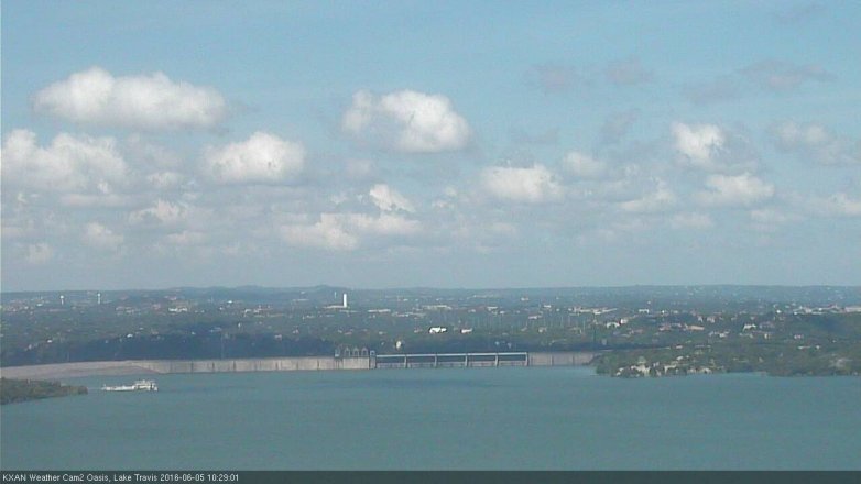 Lake Travis webcam, June 5, 2016 9:55 AM CT