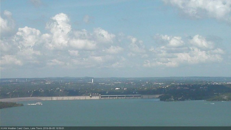 Lake Travis webcam, June 5, 2016 10:15 AM CT