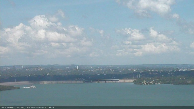Lake Travis webcam, June 5, 2016 10:30 AM CT