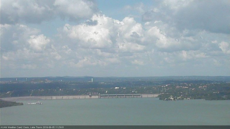 Lake Travis webcam, June 5, 2016 10:35 AM CT