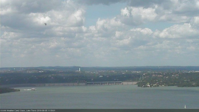 Lake Travis webcam, June 5, 2016 11:05 AM CT