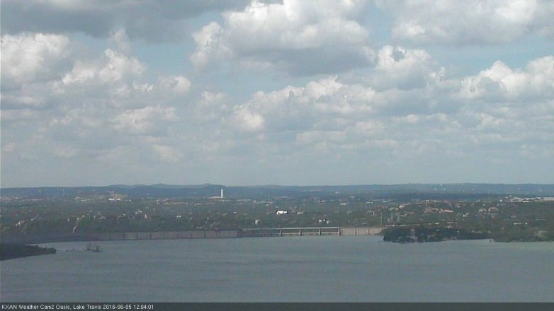 Lake Travis webcam, June 5, 2016 11:15 AM CT