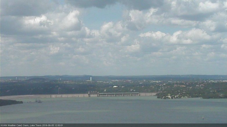 Lake Travis webcam, June 5, 2016 11:20 AM CT