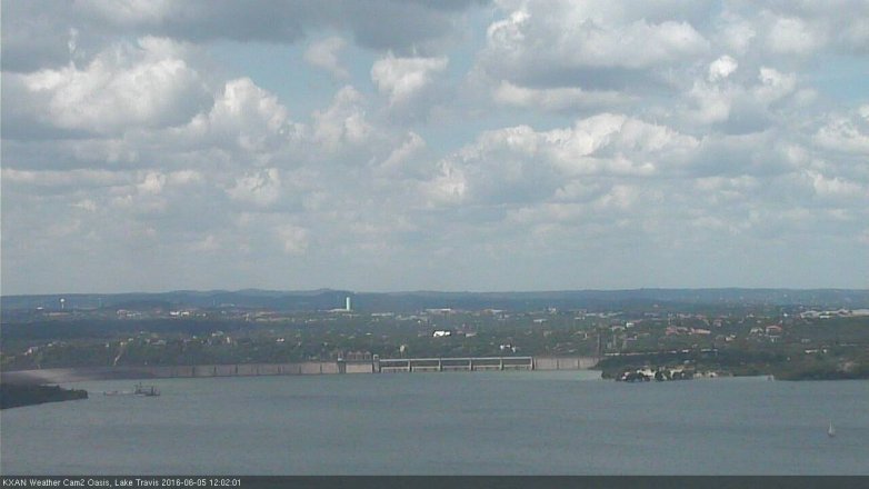 Lake Travis webcam, June 5, 2016 11:25 AM CT