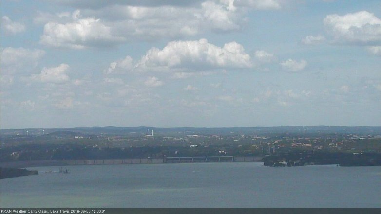 Lake Travis webcam, June 5, 2016 11:35 AM CT