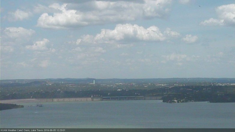 Lake Travis webcam, June 5, 2016 11:40 AM CT