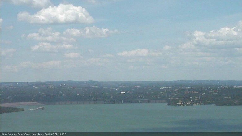 Lake Travis webcam, June 5, 2016 12:15 PM CT