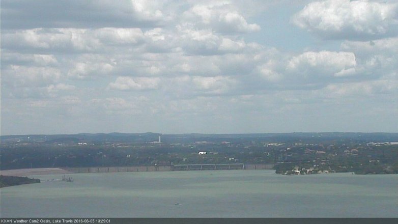 Lake Travis webcam, June 5, 2016 12:50 PM CT