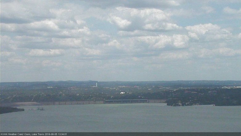 Lake Travis webcam, June 5, 2016 1:05 PM CT