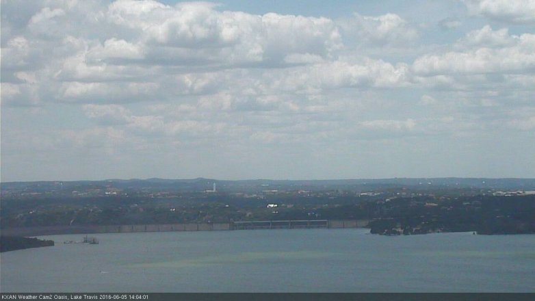 Lake Travis webcam, June 5, 2016 1:15 PM CT