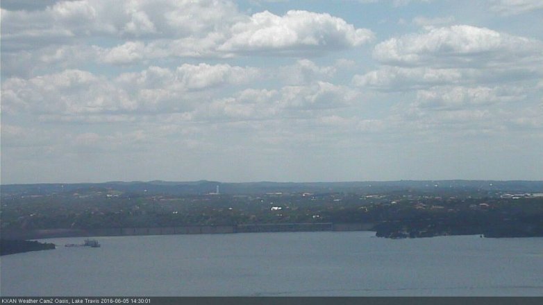 Lake Travis webcam, June 5, 2016 1:50 PM CT
