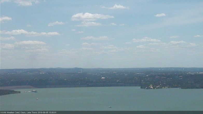 Lake Travis webcam, June 5, 2016 2:20 PM CT