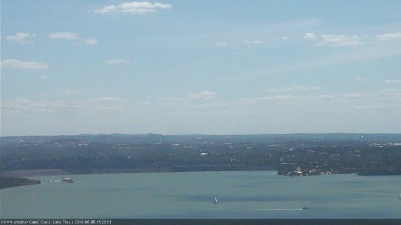 Lake Travis webcam, June 5, 2016 2:45 PM CT