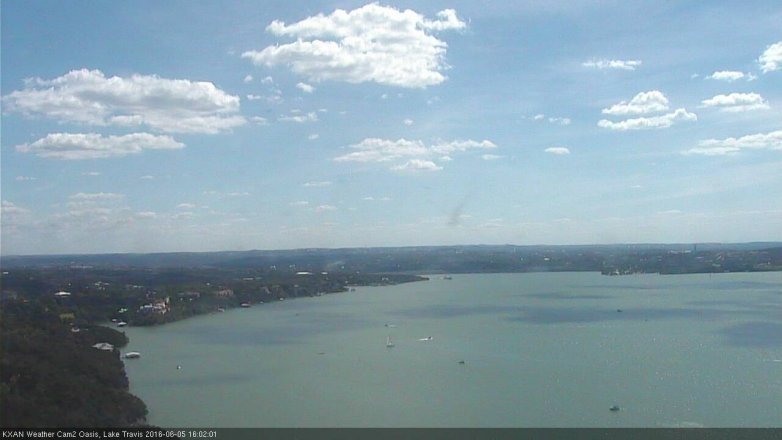 Lake Travis webcam, June 5, 2016 3:05 PM CT