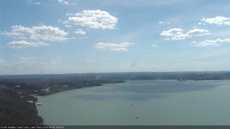 Lake Travis webcam, June 5, 2016 3:35 PM CT