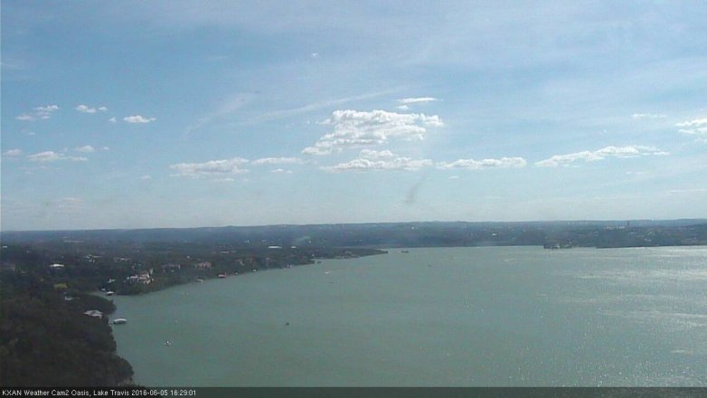 Lake Travis webcam, June 5, 2016 3:40 PM CT