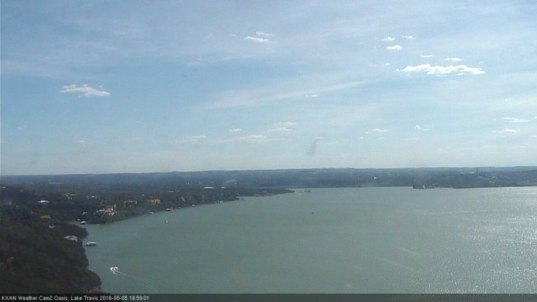 Lake Travis webcam, June 5, 2016 4:10 PM CT