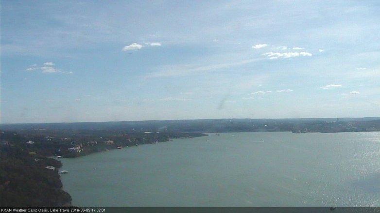 Lake Travis webcam, June 5, 2016 4:25 PM CT