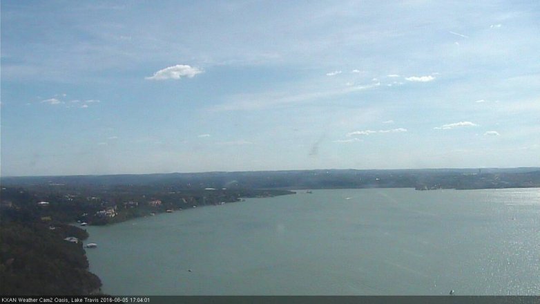 Lake Travis webcam, June 5, 2016 4:35 PM CT