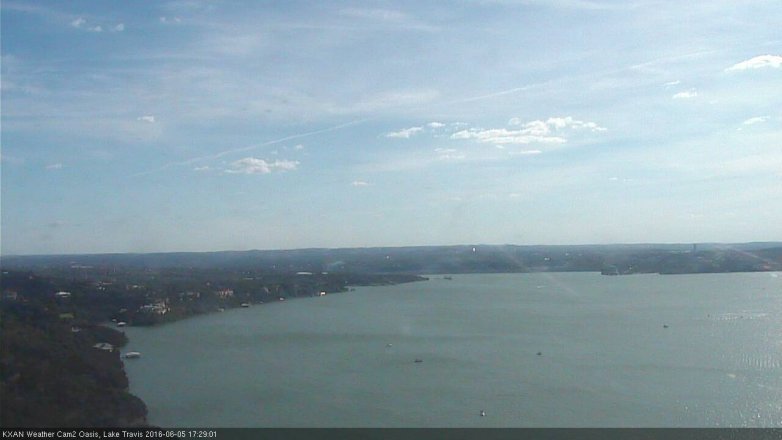 Lake Travis webcam, June 5, 2016 4:50 PM CT