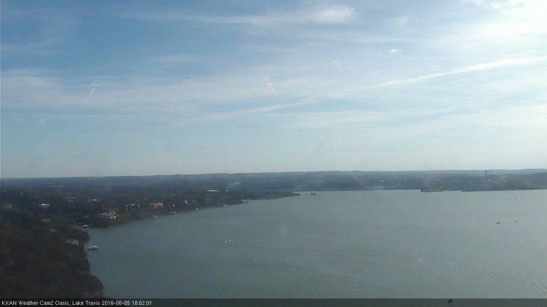Lake Travis webcam, June 5, 2016 5:15 PM CT