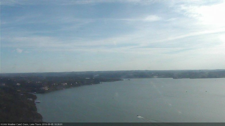 Lake Travis webcam, June 5, 2016 5:35 PM CT