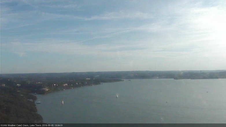 Lake Travis webcam, June 5, 2016 6:10 PM CT