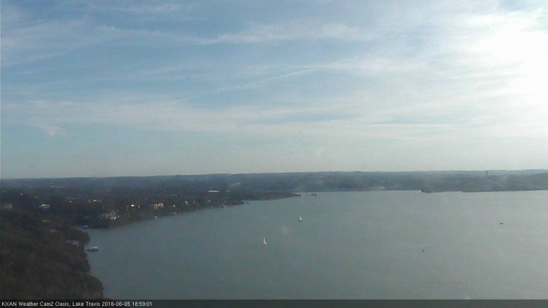 Lake Travis webcam, June 5, 2016 6:20 PM CT