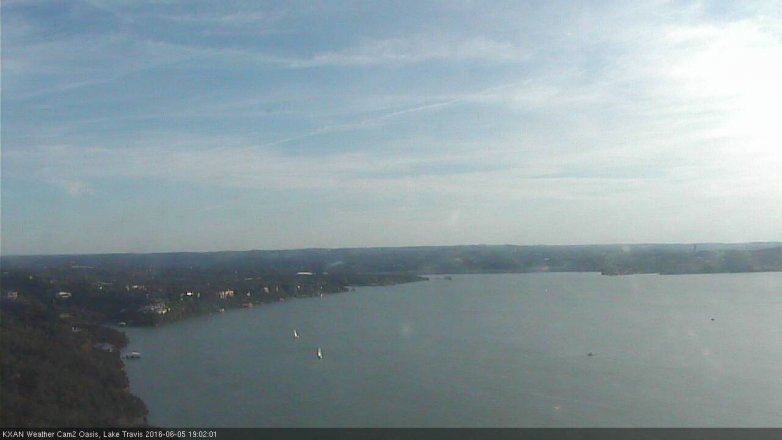Lake Travis webcam, June 5, 2016 6:30 PM CT
