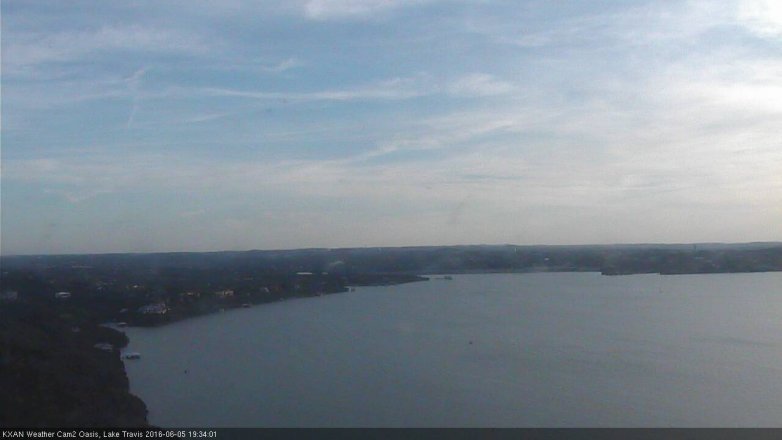 Lake Travis webcam, June 5, 2016 7:05 PM CT