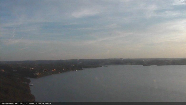 Lake Travis webcam, June 5, 2016 7:35 PM CT