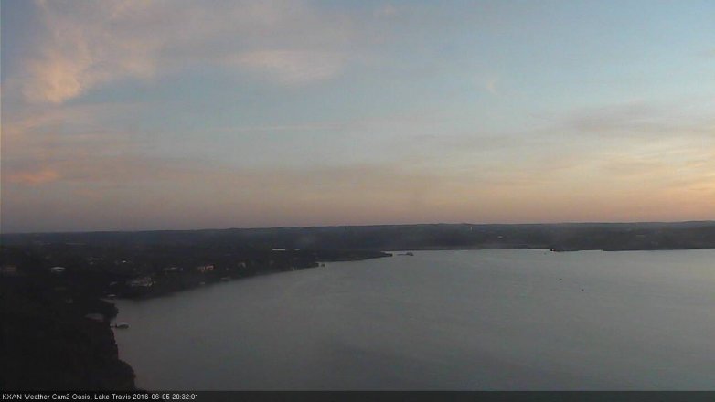 Lake Travis webcam, June 5, 2016 7:55 PM CT
